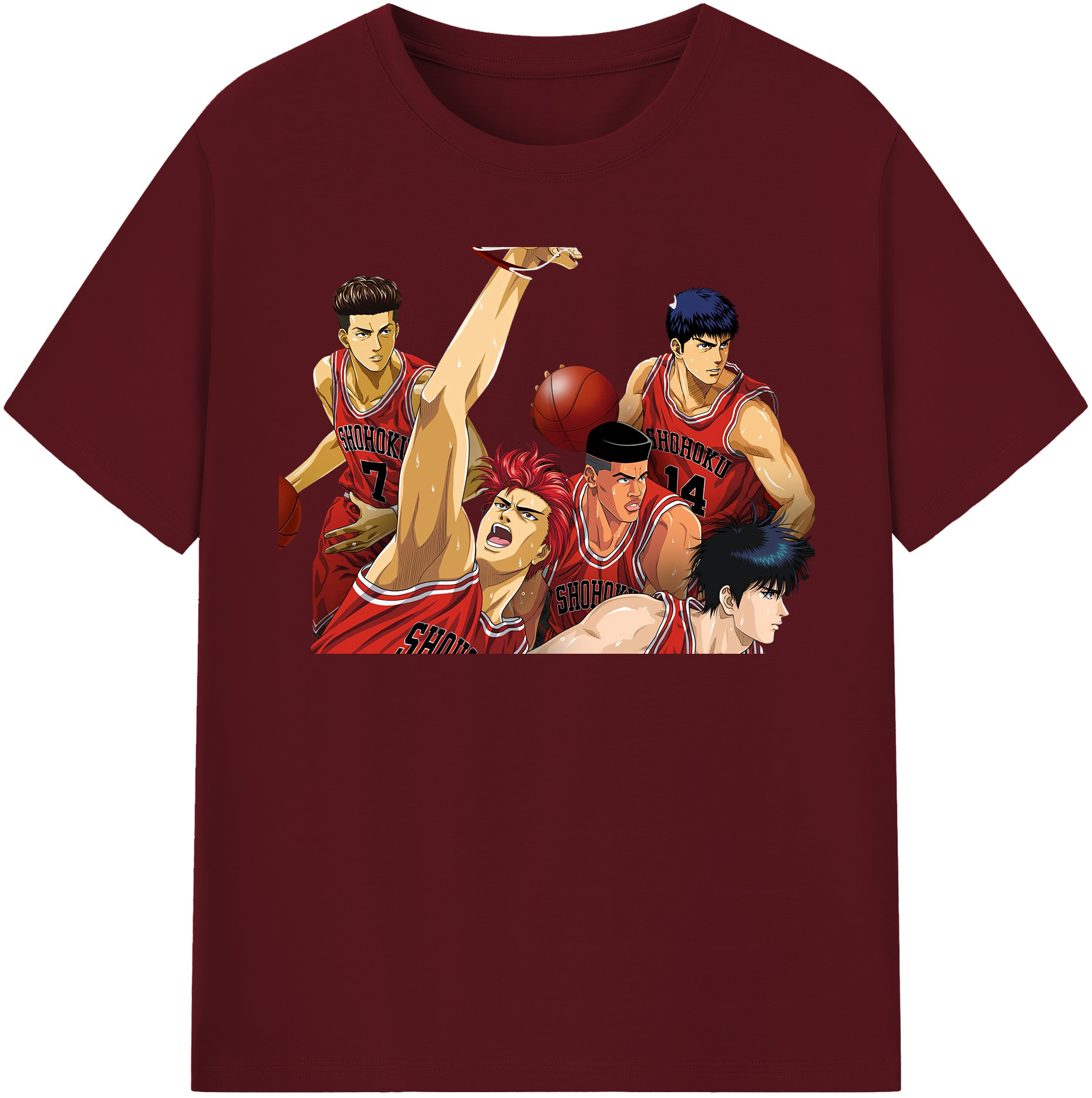 （画像用） SLAM DUNK／スラムダンク 綿100％半袖Tシャツ（フロントプリント）